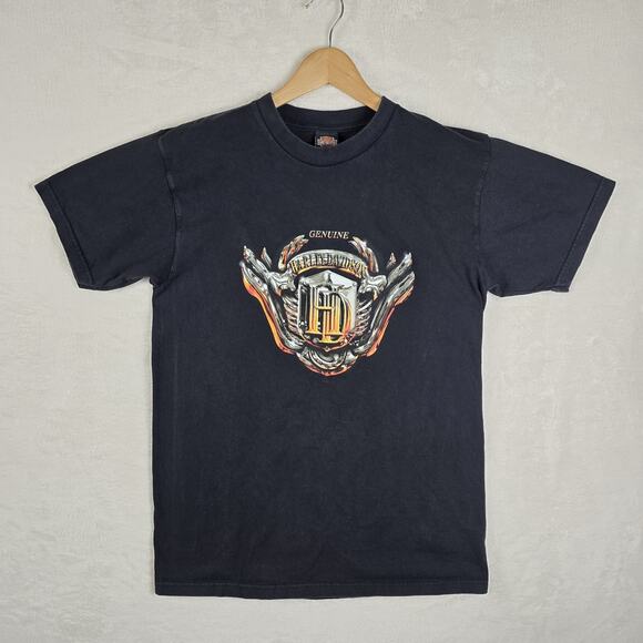 Vintage Harley Davidson Motor Logo Germany Big Bike Krefeld Large USA Made Y2K - Picture 2 of 12